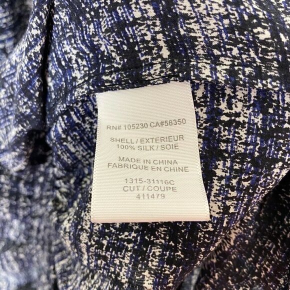 Joie Dress Black White Mini Scoop Neck Medium - Picture 7 of 7